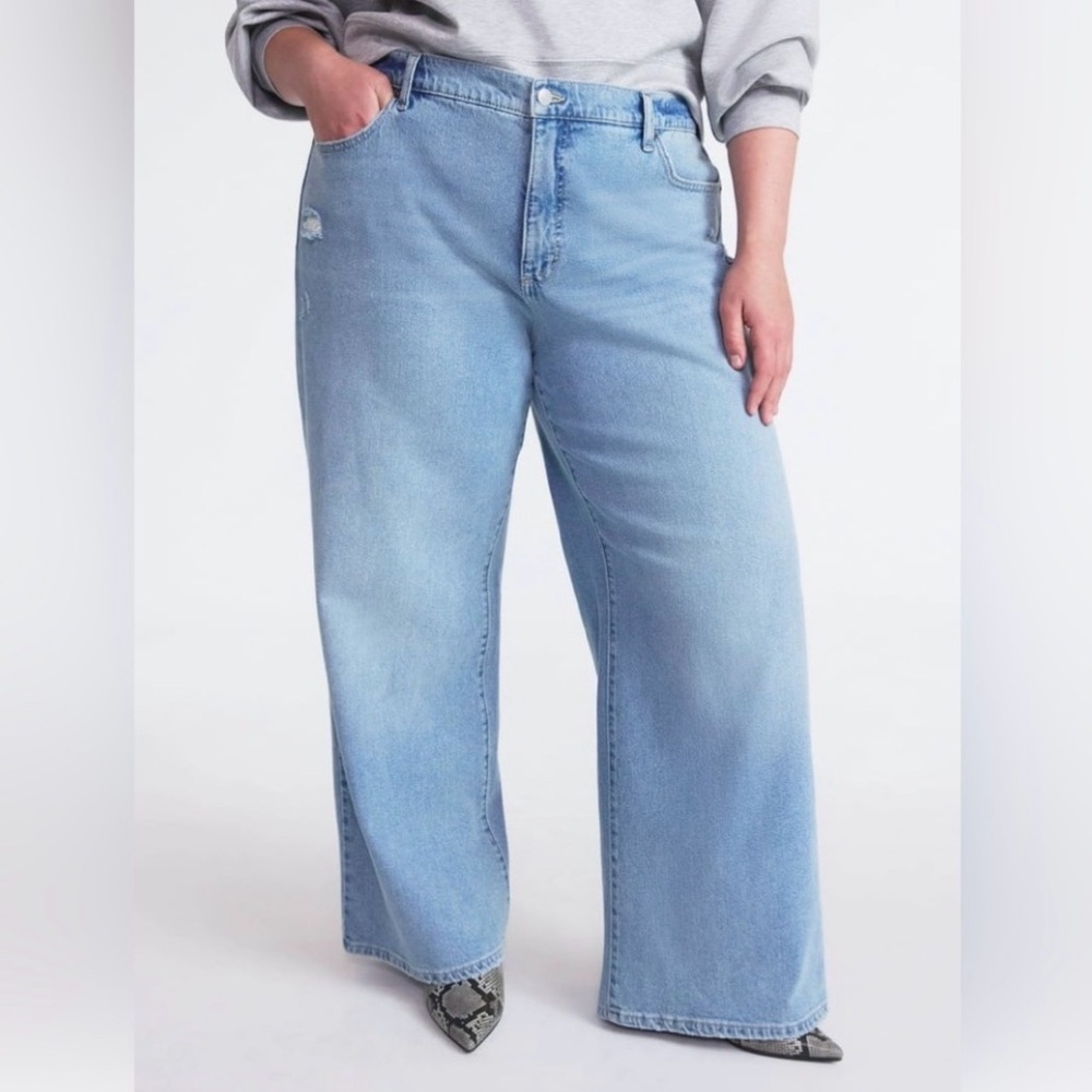 ❤️Scoop Women’s Wide Leg, low slung  Jeans, Sizes 16 NWT
